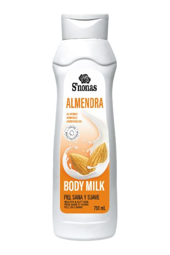 Body Milk Almendra S'nonas 750ml Hidrata tu Piel