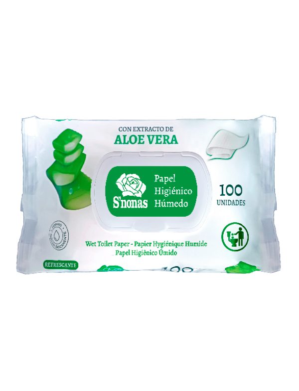 Papel Higiénico Húmedo S'nonas 100 Unidades